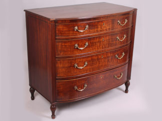 George-III-Maghogany-Bow-front-Chest-of-drawers