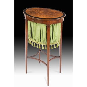 side table with decorative hanging