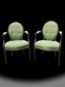 George III Hepplewhite Period Armchairs