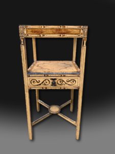 Decorative and unusual Regency painted washstand