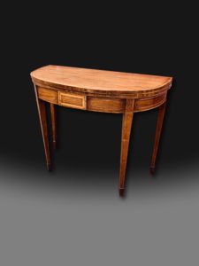 George III D-End Card Table