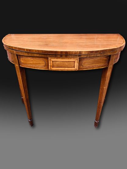 George III D-End Card Table