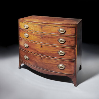 Bow Fronted Chest Drawers angle front right