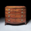 Bow Fronted Chest Drawers angle front