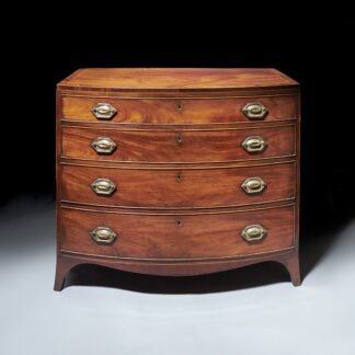 Bow Fronted Chest Drawers angle front