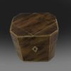 George III octagonal tea caddy top