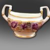 Red mark two handled porcelain Sucrier