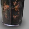 A rare and decorative George II mid-18th century Bow Front Hanging Corner Cupboard