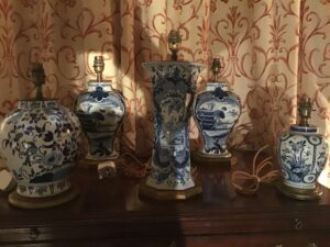 Delftware is a tin glaze pottery, mostly produced in the city of Delft in the Netherlands, as a cheaper alternative to Chinese porcelain.