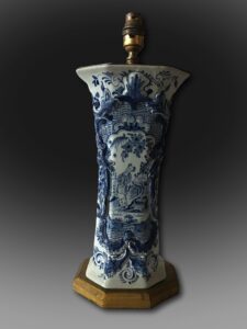 a fine late 18th century tall trumpet shaped vase. C1785