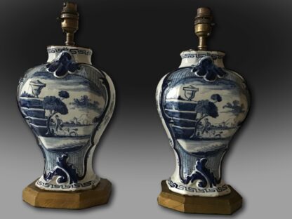 pair of early 19th century Delft vases no 4