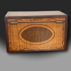 George III Tea Caddy in Satinwood, C1790 back