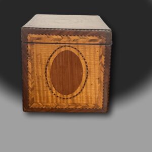 George III Tea Caddy in Satinwood, C1790 side