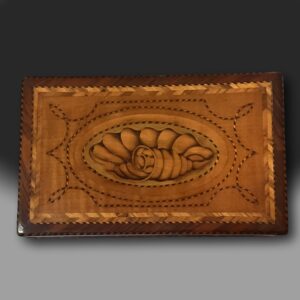 George III Tea Caddy in Satinwood, C1790 top